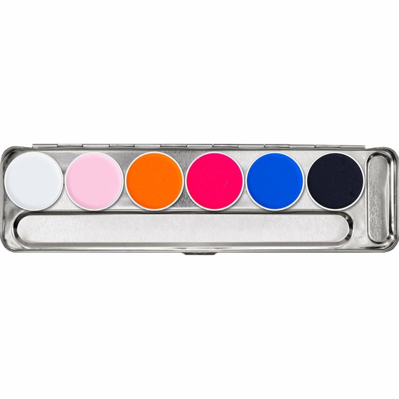 6 Color Uv Neon Water Activated Palette  |  Paints Eye Palettes Eye Palettes