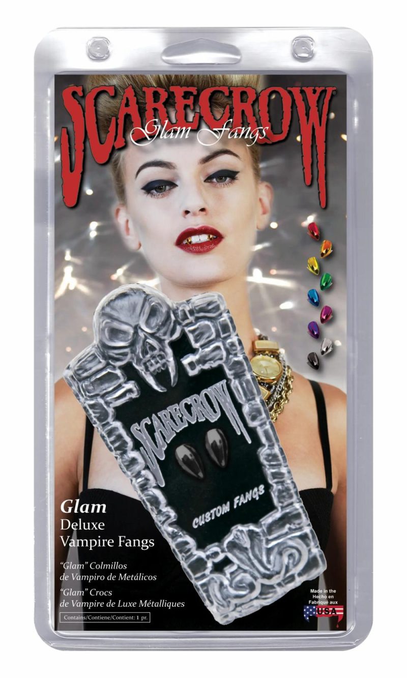 Classic Glam Chrome Fangs  |  Fangs And Teeth Fangs And Teeth Black