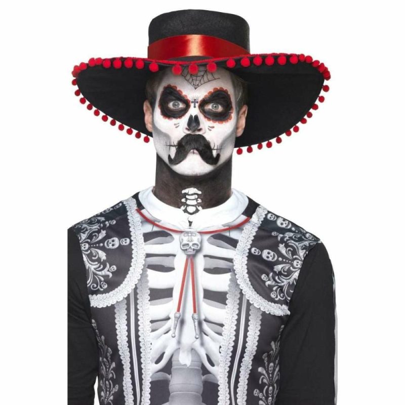 Day Of The Dead Senor Bones Makeup Kit W/ Transfers, Face Paint, Pencil, Moustache & Applicators.  |  Makeup Kits Makeup Kits Makeup Kits