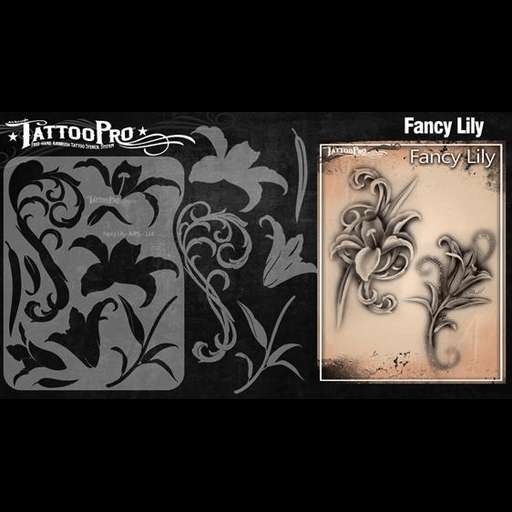 Fancy Lily Tattoo Stencil  |  Makeup Tools & Accessories Makeup Tools & Accessories Makeup Tools & Accessories