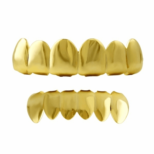 Gold Grills Top & Bottom Set  |  Grills Fangs And Teeth Fangs And Teeth