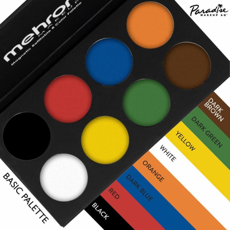 Paradise 8 Color Water Activated Palettes  |  Paints Face Palettes Basic