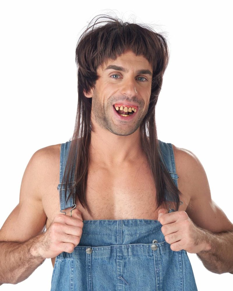 Hillbilly Heartthrob Wig & Teeth Set  |  Fangs And Teeth Fangs And Teeth Fangs And Teeth