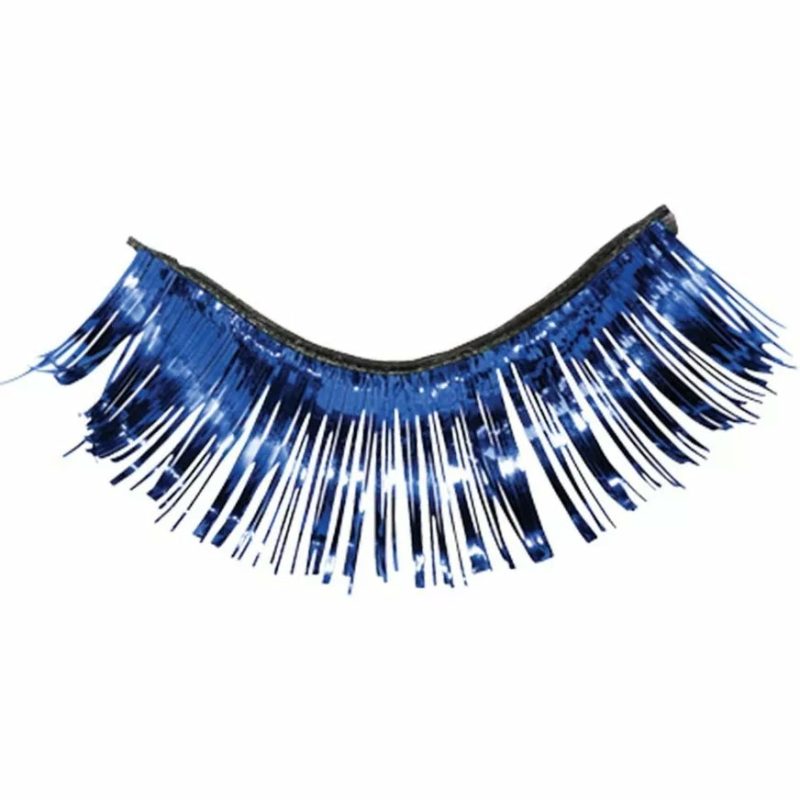 Deep Sea Blue Tinsel Eyelashes  |  Fake Eyelashes Fake Eyelashes Fake Eyelashes